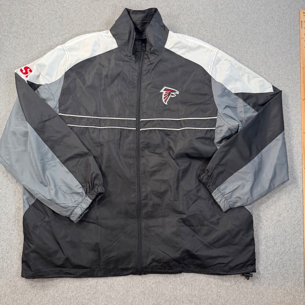 Atlanta Falcons Dunbrooke Sports Illustrated Black Windbreaker Jacket Mens XL
